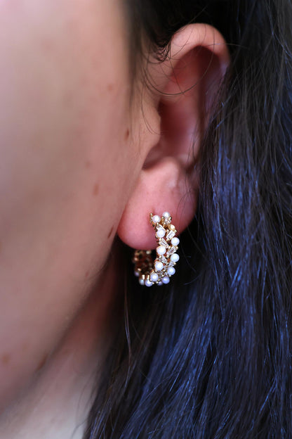 Boucles d'oreilles Bégonia